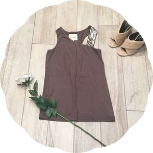 Army Green Silver Sequined Top